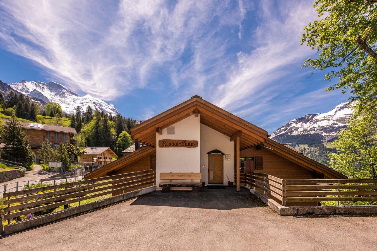 Ferienwohnung Roossi-Huus 3 Wengen Exterior foto